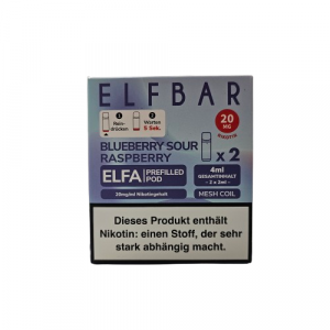 ELFBAR Blueberry Sour Raspberry 4ml 20mg