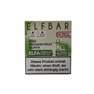 ELFBAR Kiwi Passion Fruit Guava 4ml 20mg