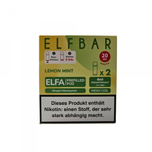 ELFBAR Lemon Mint 4ml 20mg